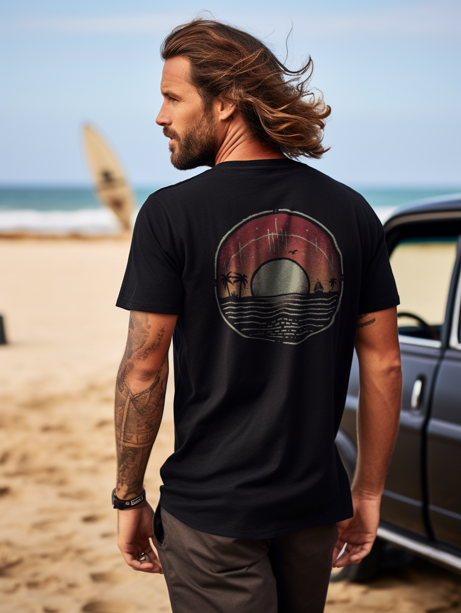 Sunset Beach Tee - Fuser Relaxed Shirt ST/ST
